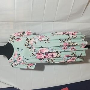 Ladies dress SOL Animal print. Floral